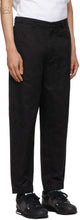 Comme des GarÃ§ons Homme Black Garment-Dyed Trousers