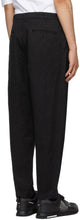 Comme des GarÃ§ons Homme Black Garment-Dyed Trousers