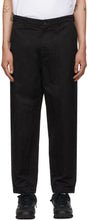 Comme des GarÃ§ons Homme Black Garment-Dyed Trousers - Commez des garçons Homme Noir Pantalon teint de vêtement noir - comme des garÃ§ons homme 흑인 의류 염색 바지