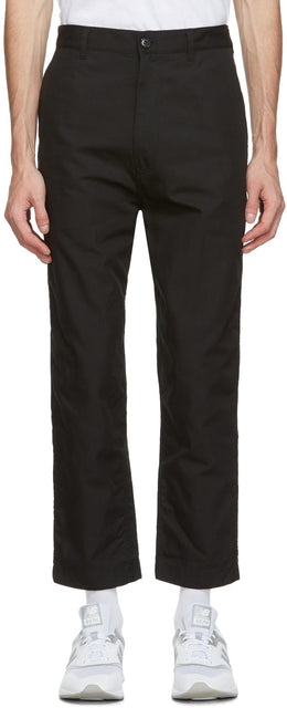 Comme des GarÃ§ons Homme Black Oxford Trousers - Commez des garçons Homme Black Oxford Pantalons - comme des garÃ§ons homme black oxford 바지