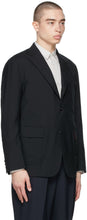 Comme des GarÃ§ons Homme Black Tropical Wool Single-Breasted Blazer