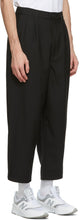 Comme des GarÃ§ons Homme Black Tropical Wool Trousers