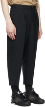 Comme des GarÃ§ons Homme Black Tropical Wool Trousers