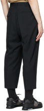 Comme des GarÃ§ons Homme Black Tropical Wool Trousers