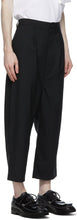 Comme des GarÃ§ons Homme Black Tropical Wool Wide-Leg Trousers