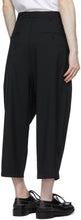 Comme des GarÃ§ons Homme Black Tropical Wool Wide-Leg Trousers