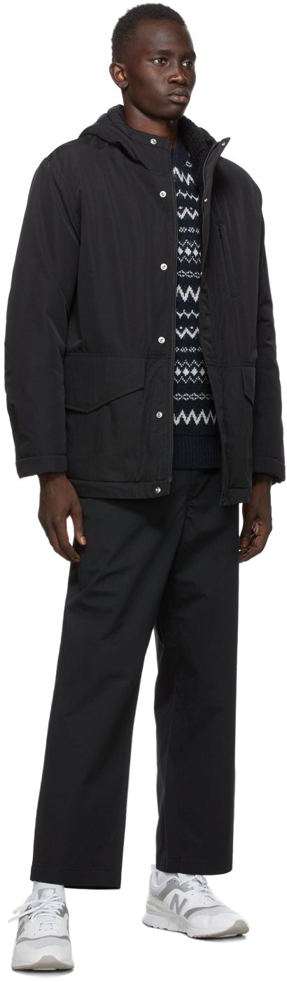 Comme des GarÃ§ons Homme Black Weather Trousers