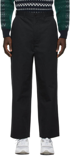 Comme des GarÃ§ons Homme Black Weather Trousers - Commez des garçons Homme Pantalons météo noirs - comme des garÃ§ons homme 흑인 날씨 바지