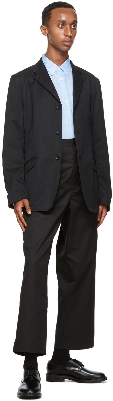 Comme des GarÃ§ons Homme Black Wool Blazer