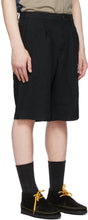 Comme des GarÃ§ons Homme Deux Black Pleated Bermuda Shorts