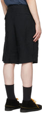 Comme des GarÃ§ons Homme Deux Black Pleated Bermuda Shorts