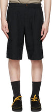 Comme des GarÃ§ons Homme Deux Black Pleated Bermuda Shorts - Commez des garçons Homme Deux Black Bermuda Shorts - comme des garÃ§ons Homme Deux Black Pleated Bermuda 반바지
