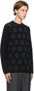 Comme des GarÃ§ons Homme Deux Black Polka Dot Sweater