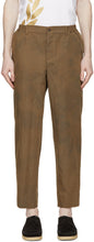 Comme des GarÃ§ons Homme Deux Brown Herringbone Stripe Trousers - Table des garçons Homme Deux Brown Herringbone Stripe Pantalons - comme des garÃ§ons homme deux brown herringbone stripe trousers.