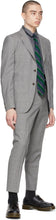 Comme des GarÃ§ons Homme Deux Grey Wool Stripe Blazer