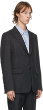 Comme des GarÃ§ons Homme Deux Grey Wool Yarn-Dyed Blazer
