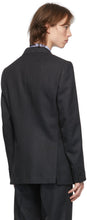 Comme des GarÃ§ons Homme Deux Grey Wool Yarn-Dyed Blazer