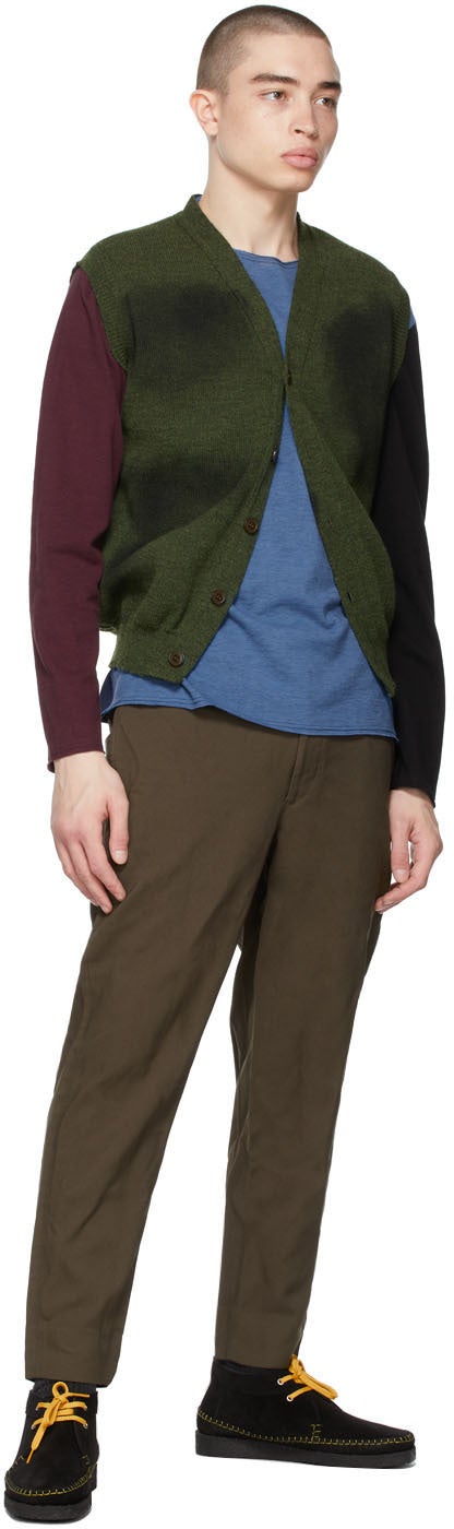 Comme des GarÃ§ons Homme Deux Khaki Garment-Dyed Trousers