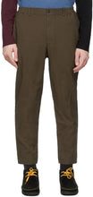 Comme des GarÃ§ons Homme Deux Khaki Garment-Dyed Trousers - Commez des garçons Homme Deux Khaki Pantalon teint de vêtement - comme des garÃ§ons homme deux Khaki 의류 - 염색 한 바지