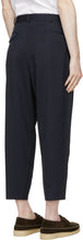 Comme des GarÃ§ons Homme Deux Navy Wool Pleated Trousers