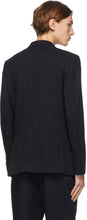Comme des GarÃ§ons Homme Deux Navy Wool Twill Blazer