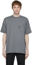 Comme des GarÃ§ons Homme Grey Garment-Dyed Pocket T-Shirt - Commez des garçons T-shirt de poche teinté de vêtement gris Homme - comme des garÃ§ons homme grey garment-dyed pocket t- 셔츠