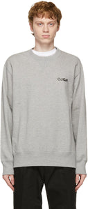Comme des GarÃ§ons Homme Grey Logo Sweatshirt - Sweat-shirt de logo Grey Homme des garçons - comme des garÃ§ons homme gray logo sweatshirt
