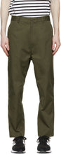Comme des GarÃ§ons Homme Khaki Cotton Chino Trousers - Commez des garçons Homme Khaki Cotton Chino Pantalons - comme des garÃ§ons homme Khaki conton Chino 바지