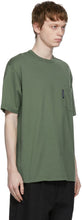 Comme des GarÃ§ons Homme Khaki Garment-Dyed Pocket T-Shirt