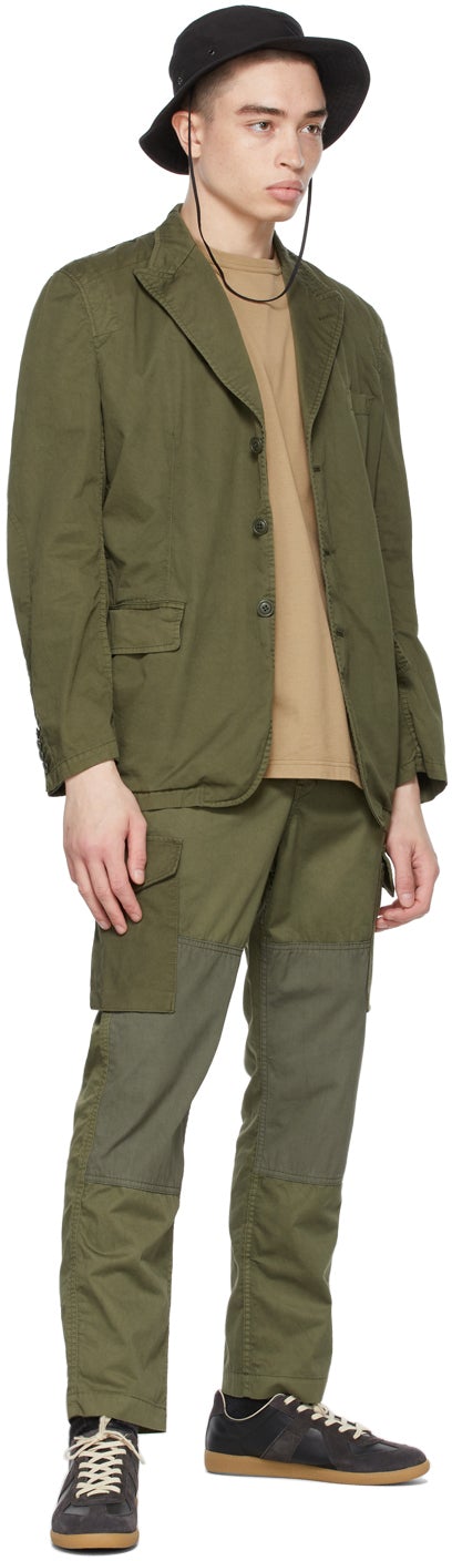 Comme des GarÃ§ons Homme Khaki Twill Cargo Pants