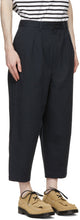 Comme des GarÃ§ons Homme Navy Cotton Canvas Trousers