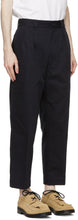 Comme des GarÃ§ons Homme Navy Cotton Drill Trousers