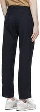 Comme des GarÃ§ons Homme Navy Tropical Wool Trousers