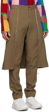 Comme des GarÃ§ons Homme Plus Beige Thick Oxford Skirted Trousers