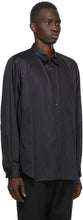 Comme des GarÃ§ons Homme Plus Black Broadcloth Cut-Out Shirt