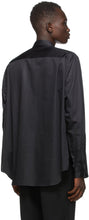 Comme des GarÃ§ons Homme Plus Black Broadcloth Cut-Out Shirt