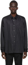 Comme des GarÃ§ons Homme Plus Black Broadcloth Cut-Out Shirt - Table des garçons Homme Plus Shirt Broadcoth Cut-Out - comme des garÃ§ons homme plus 검은 방울 컷 아웃 셔츠