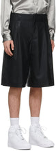 Comme des GarÃ§ons Homme Plus Black Chintz Wool Shorts