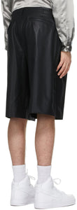 Comme des GarÃ§ons Homme Plus Black Chintz Wool Shorts