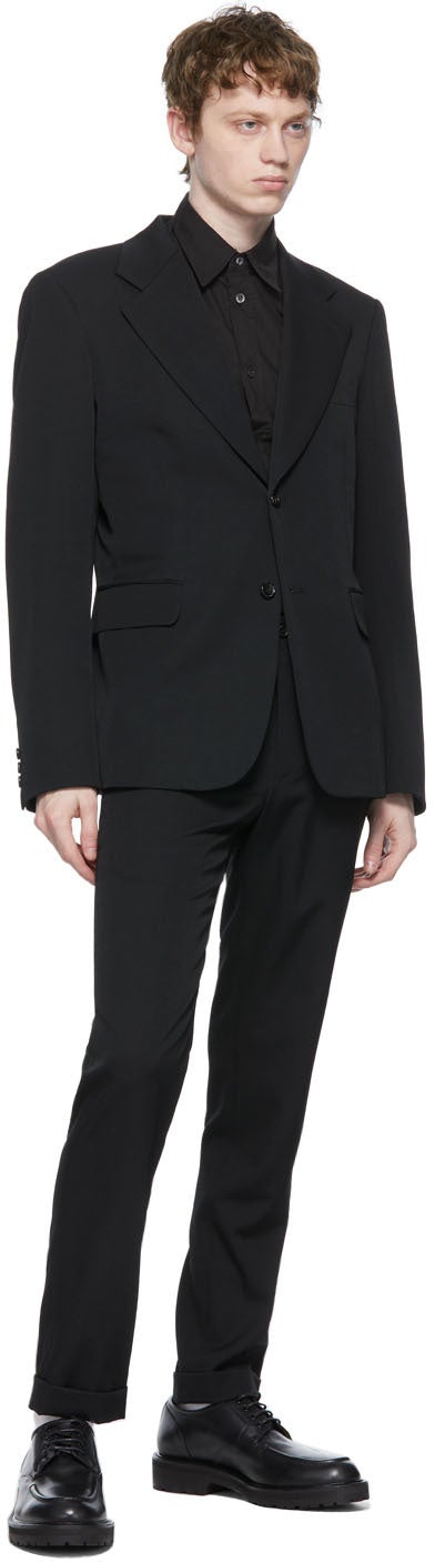 Comme des GarÃ§ons Homme Plus Black Gabardine Blazer