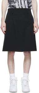 Comme des GarÃ§ons Homme Plus Black Gabardine Skort - Commique des garçons homme plus black gabardine skort - comme des garnerons homme 플러스 블랙 Gabardine Surort.