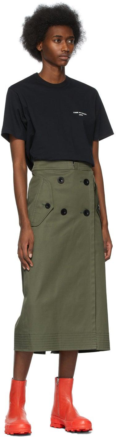 Comme des GarÃ§ons Homme Plus Black Logo T-Shirt