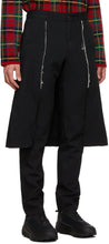 Comme des GarÃ§ons Homme Plus Black Thick Oxford Skirted Trousers