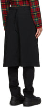 Comme des GarÃ§ons Homme Plus Black Thick Oxford Skirted Trousers