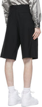 Comme des GarÃ§ons Homme Plus Black Tropical Wool Shorts
