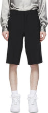 Comme des GarÃ§ons Homme Plus Black Tropical Wool Shorts - Commez des garçons Homme plus Short de laine tropicale noire - comme des garÃ§ons homme 플러스 블랙 열대 양모 반바지