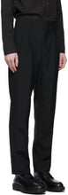 Comme des GarÃ§ons Homme Plus Black Tropical Wool Trousers