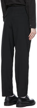 Comme des GarÃ§ons Homme Plus Black Tropical Wool Trousers