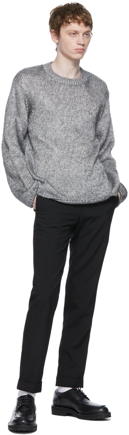 Comme des GarÃ§ons Homme Plus Black Tropical Wool Trousers