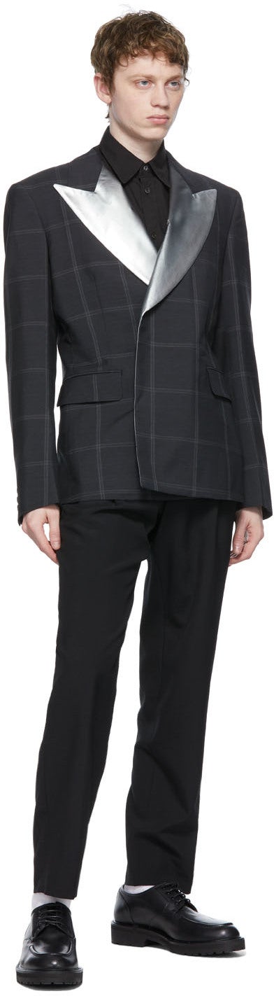 Comme des GarÃ§ons Homme Plus Black Tropical Wool Trousers